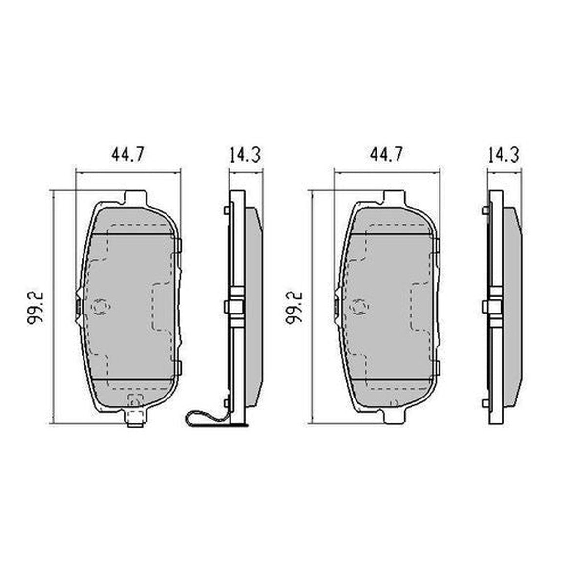 RDA GP Max Brake Pad Set Rear RDB2035
