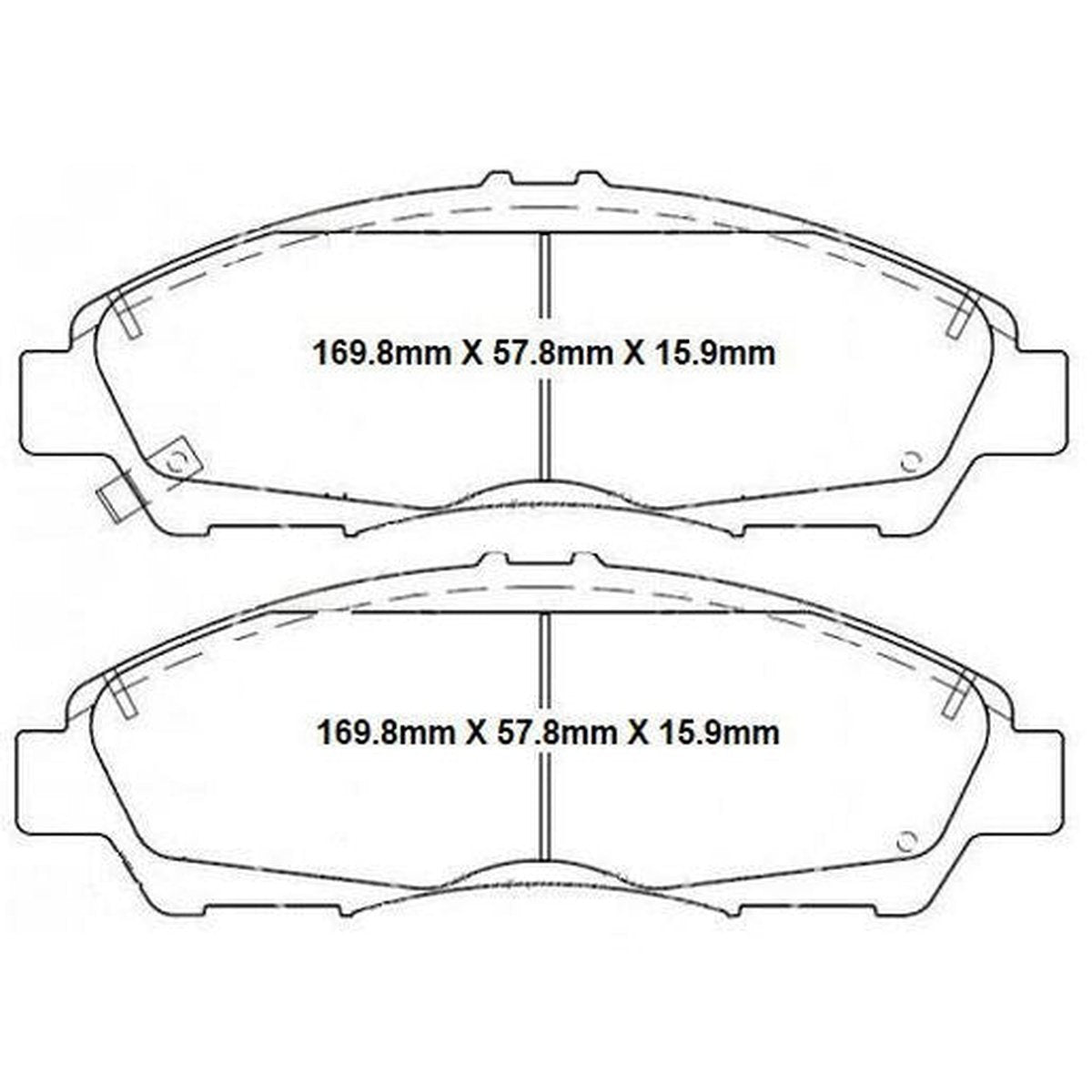 RDA GP Max Brake Pad Set Front RDB2451