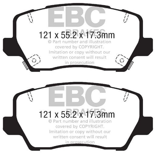 RDA GP Max Brake Pad Set Front RDB2448