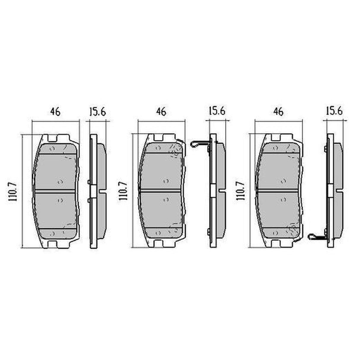 RDA GP Max Brake Pad Set Rear RDB2001