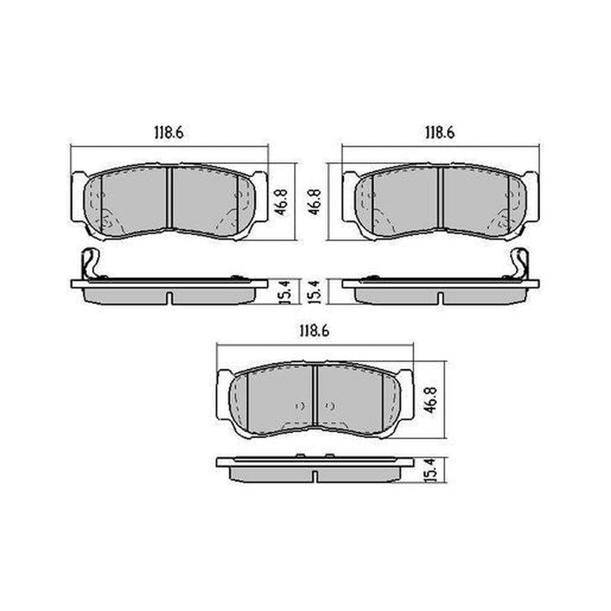 RDA GP Max Brake Pad Set Rear RDB2006
