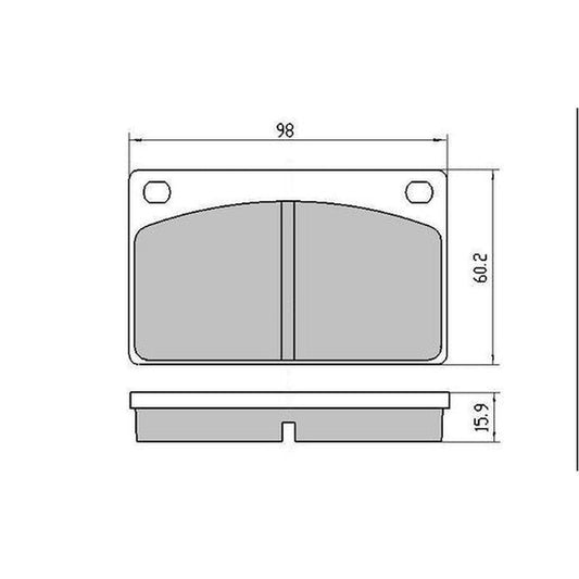 RDA Phantom Ceramic Brake Pad Set Front RDC549
