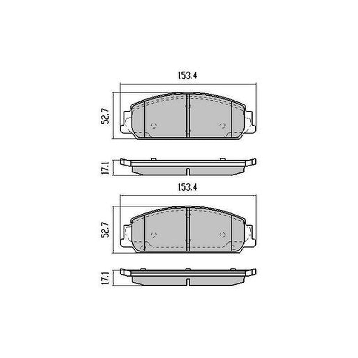 RDA Phantom Ceramic Brake Pad Set Front RDC1949