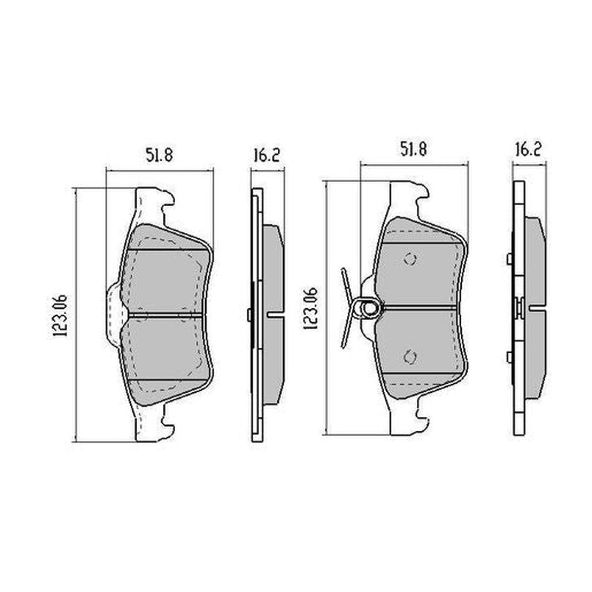 RDA GP Max Brake Pad Set Rear RDB1959