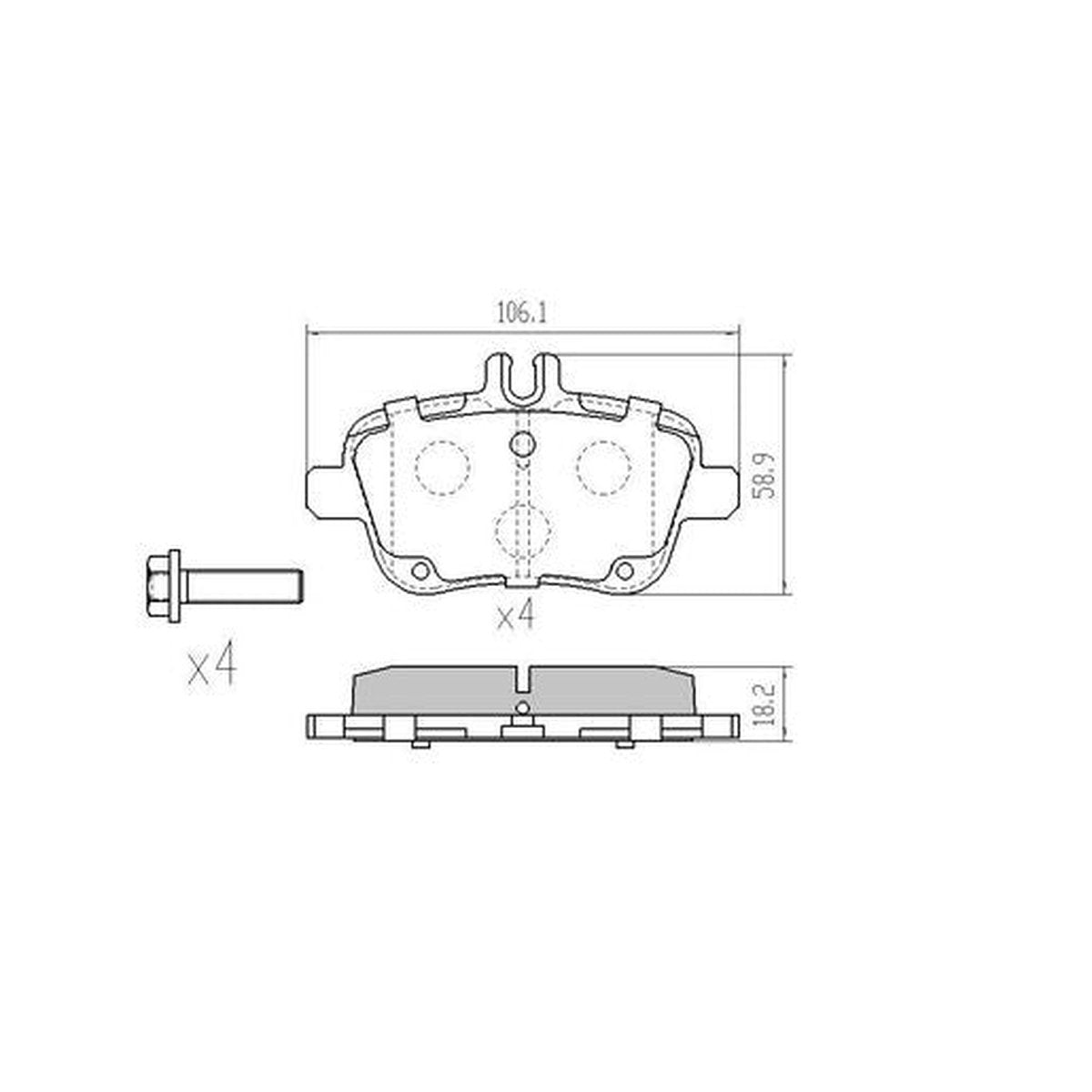 RDA Phantom Ceramic Brake Pad Set Rear RDC2382