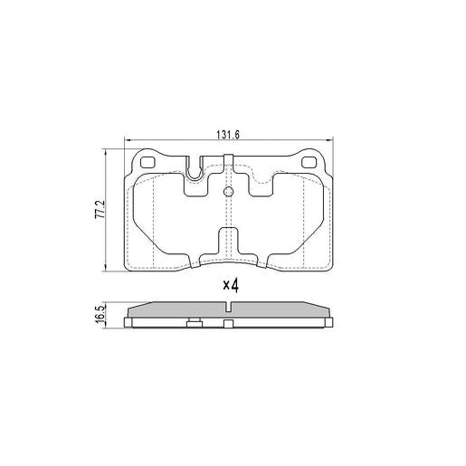RDA Phantom Ceramic Brake Pad Set Front RDC2273