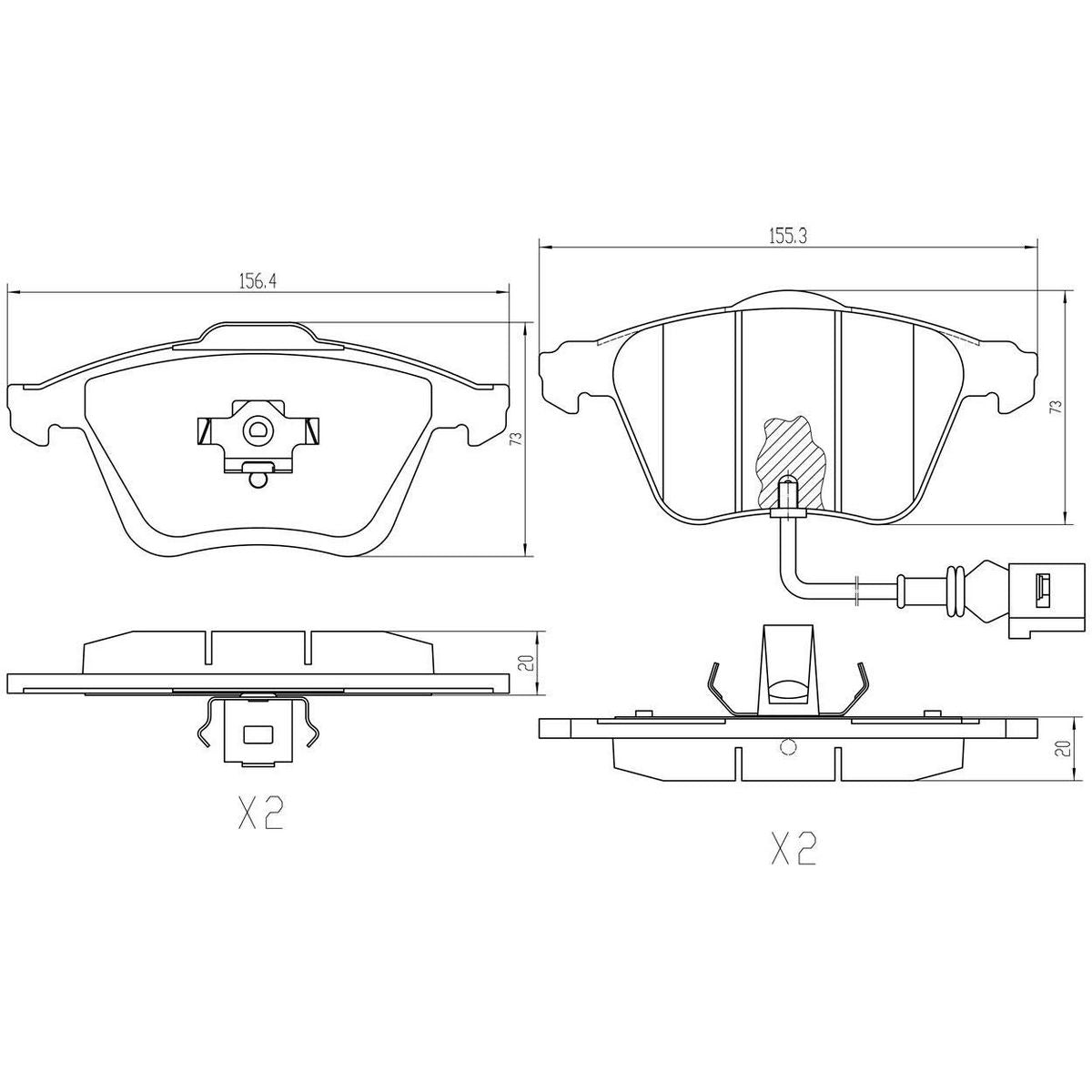 RDA Phantom Ceramic Brake Pad Set Front RDC2259