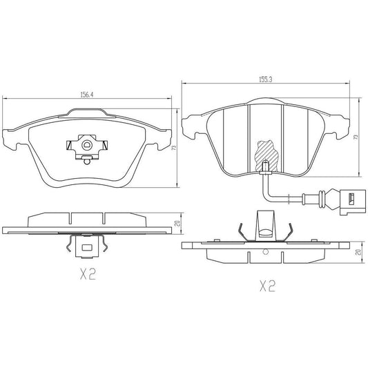 RDA Phantom Ceramic Brake Pad Set Front RDC2259