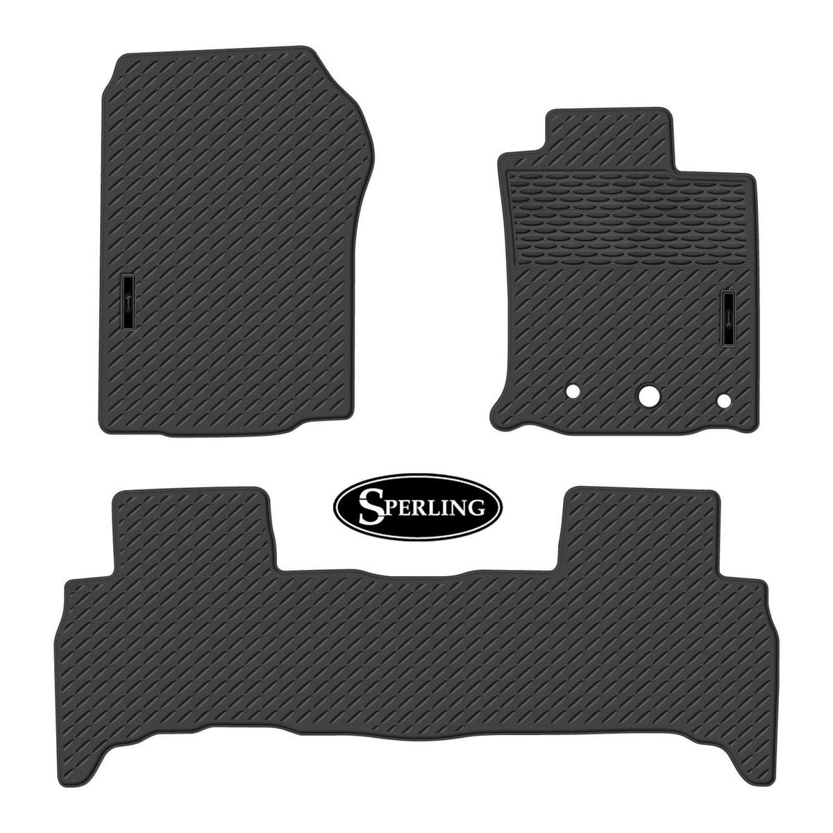 Sperling Precision Fit Front & Rear Floor Mat Set Black MRBTY007 BLK2RW