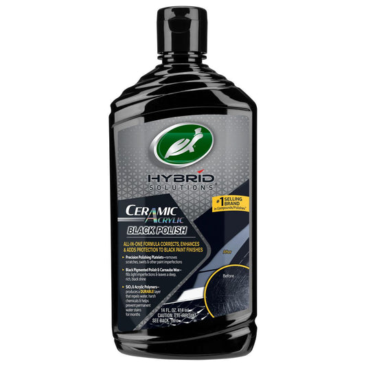 Turtle Wax Hybrid Solutions Ceramic Black Polish & Wax 414Ml 53448