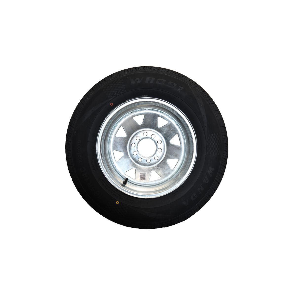 Ark 14in Multi Stud Pattern Wheel & Tyre Galvanised Steel SW14HTFG