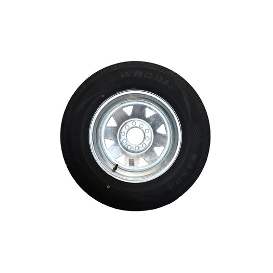 Ark 14in Multi Stud Pattern Wheel & Tyre Galvanised Steel SW14HTFG