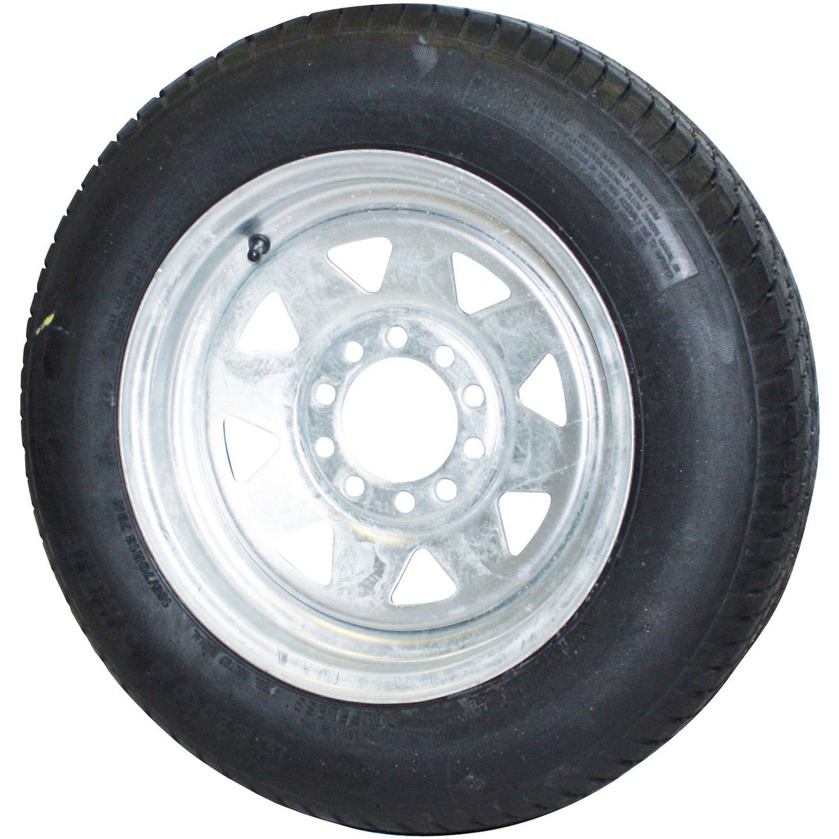 Ark 13in Multi Stud Pattern Wheel & Tyre Galvanised Steel SW13HTFG