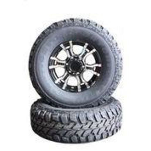 Ark 16in Landcruiser Stud Pattern Wheel & Tyre Black Alloy AW16LOB