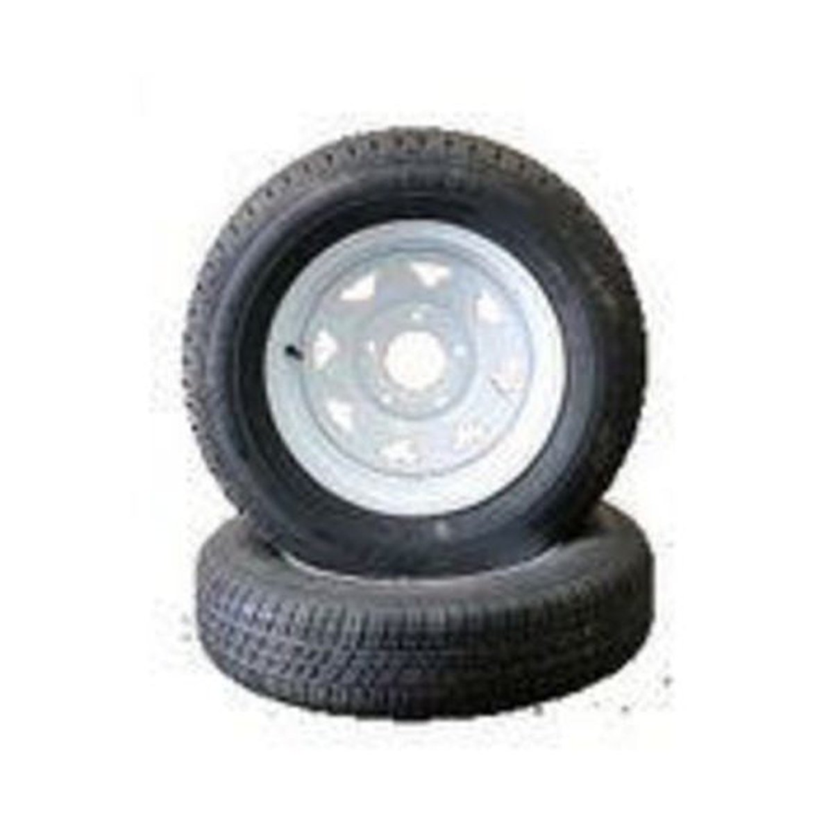 Ark Extreme 14in. Multi Stud Wheel & Tyre White Steel SW14HTFW