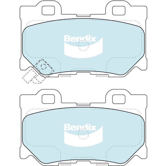 Bendix General CT Brake Pad Set Rear DB2401 GCT
