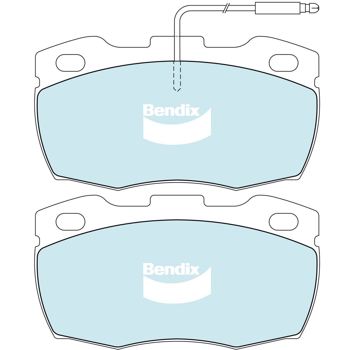 Bendix 4x4 Brake Pad Set Front DB1127 -4WD