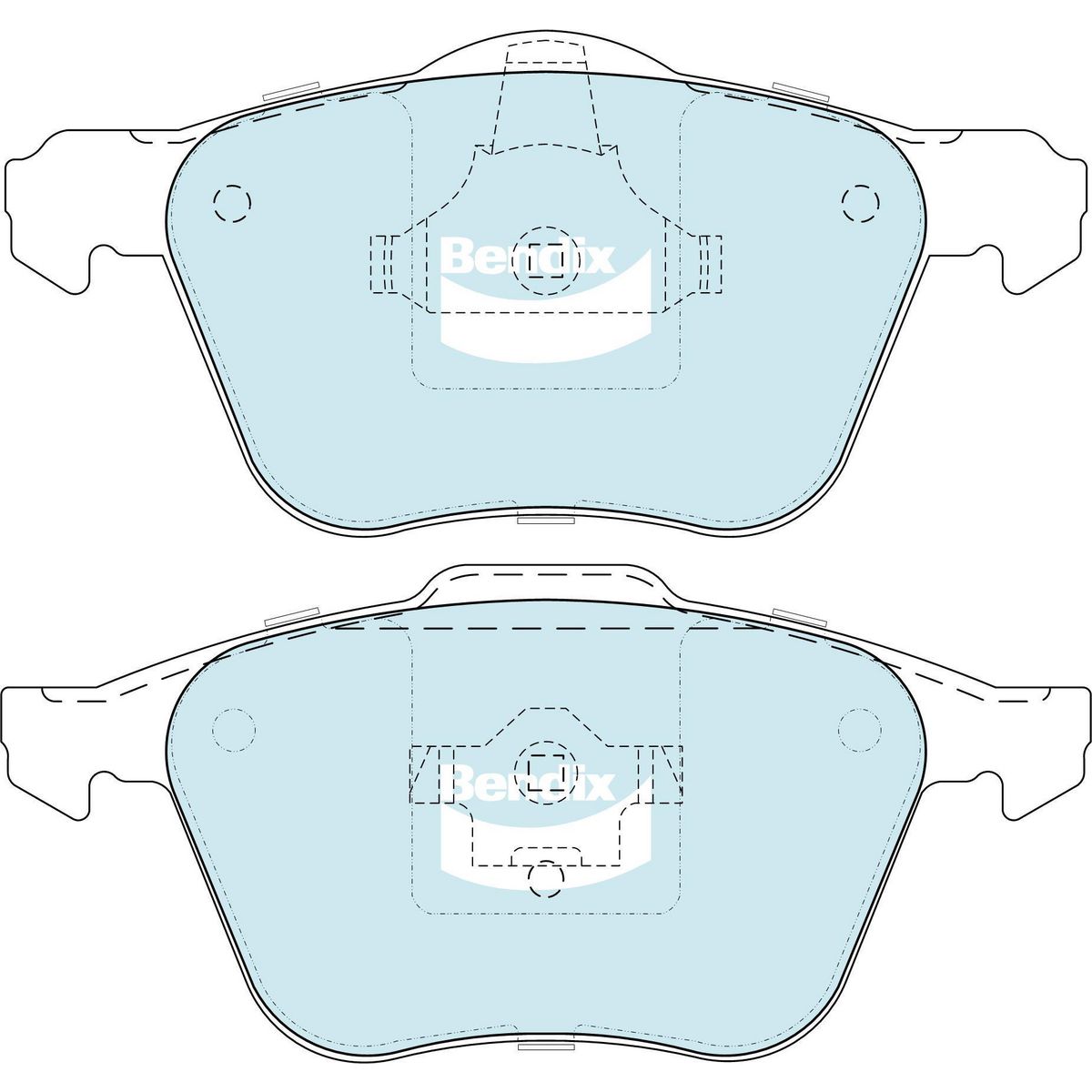 Bendix SRT Brake Pad Set Front DB1658 SRT