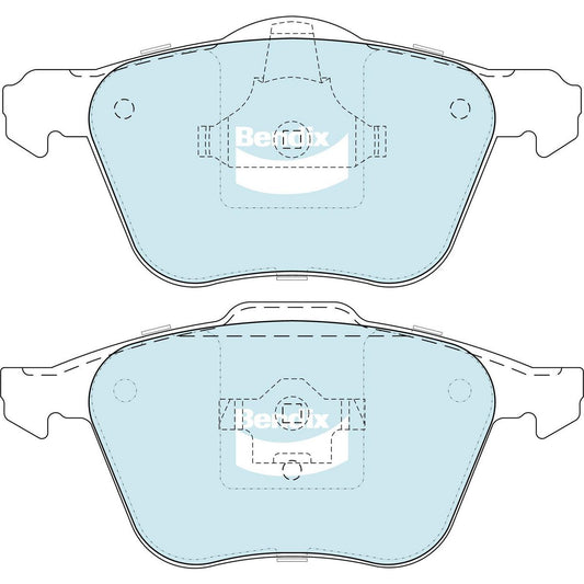 Bendix SRT Brake Pad Set Front DB1658 SRT