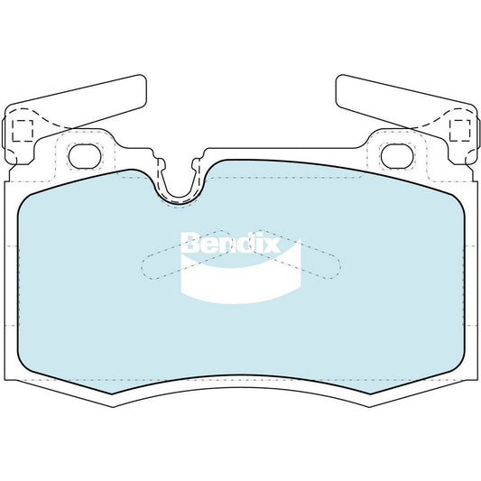 Bendix EURO Brake Pad Set Front DB2222 EURO+
