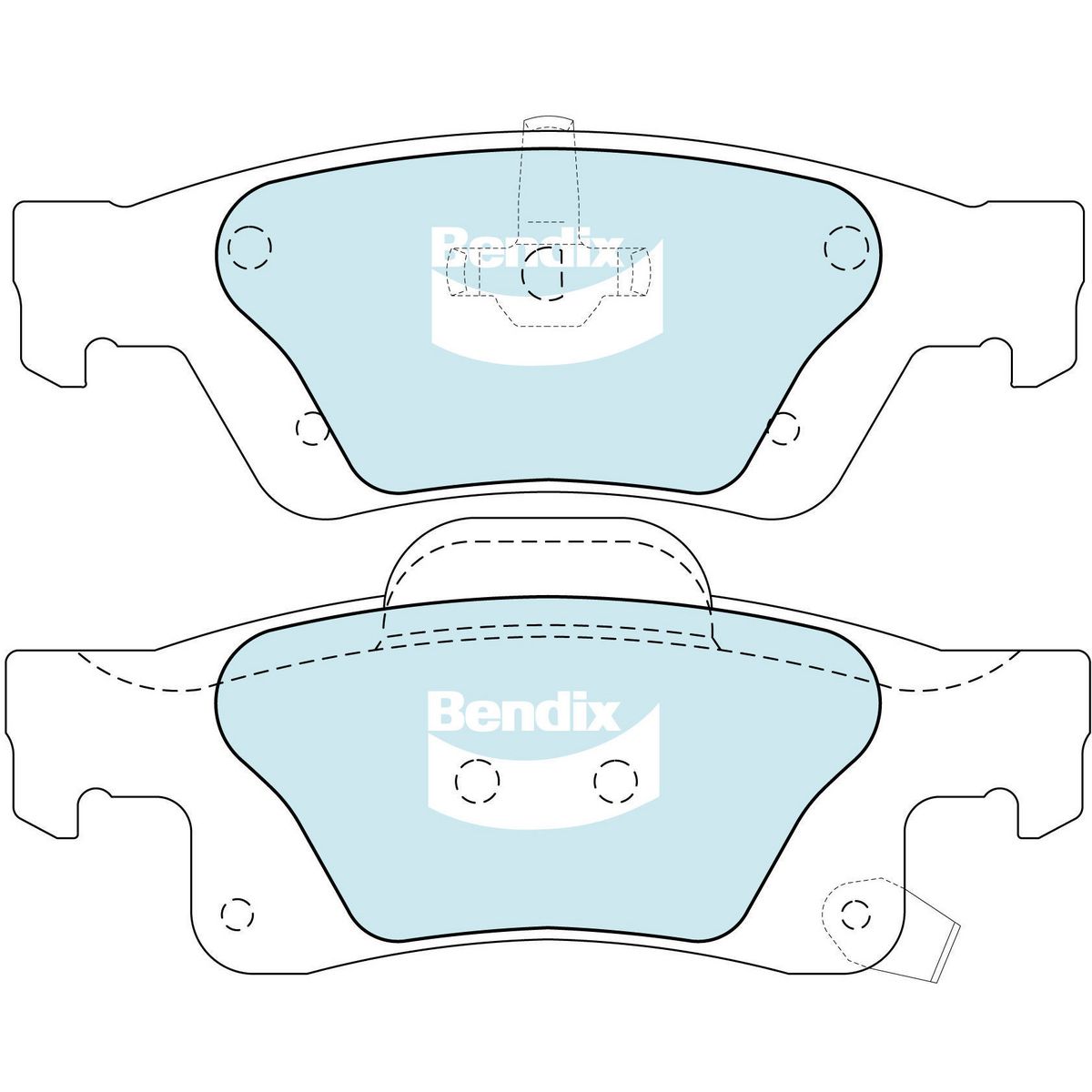 Bendix Heavy Duty Brake Pad Set Rear DB2217 HD