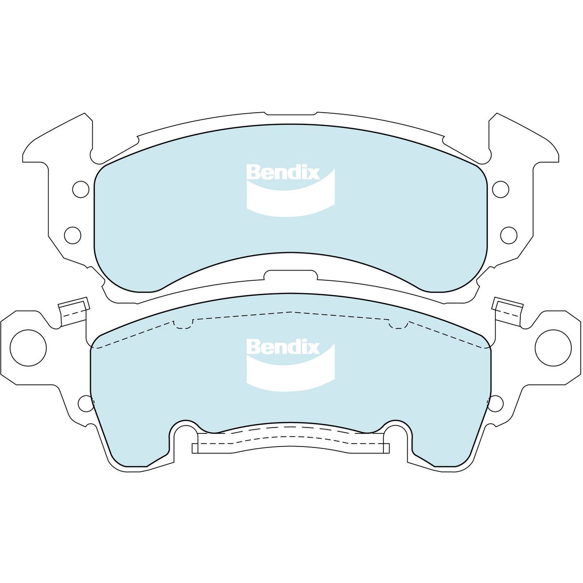 Bendix Heavy Duty Brake Pad Set Front DB1771 HD