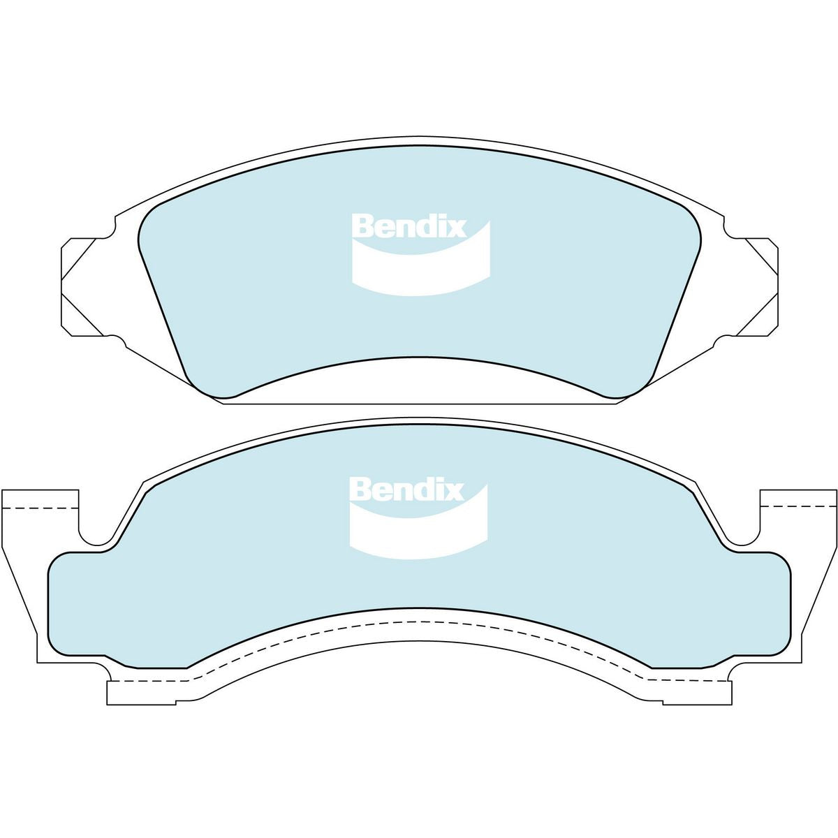 Bendix 4x4 Brake Pad Set DB1809 -4WD