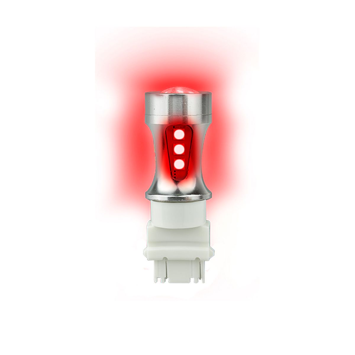 LED Autolamps T20 Red Wedge Stop/Tail Bulb, 12-24 Volt T20RM