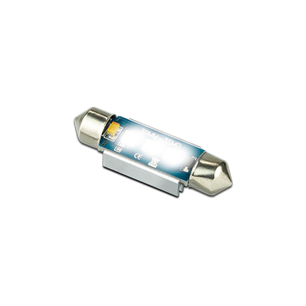 LED Autolamps Festoon Bulb White Canbus Compatible 180 Effective Lumen 39mm 12V FN39W