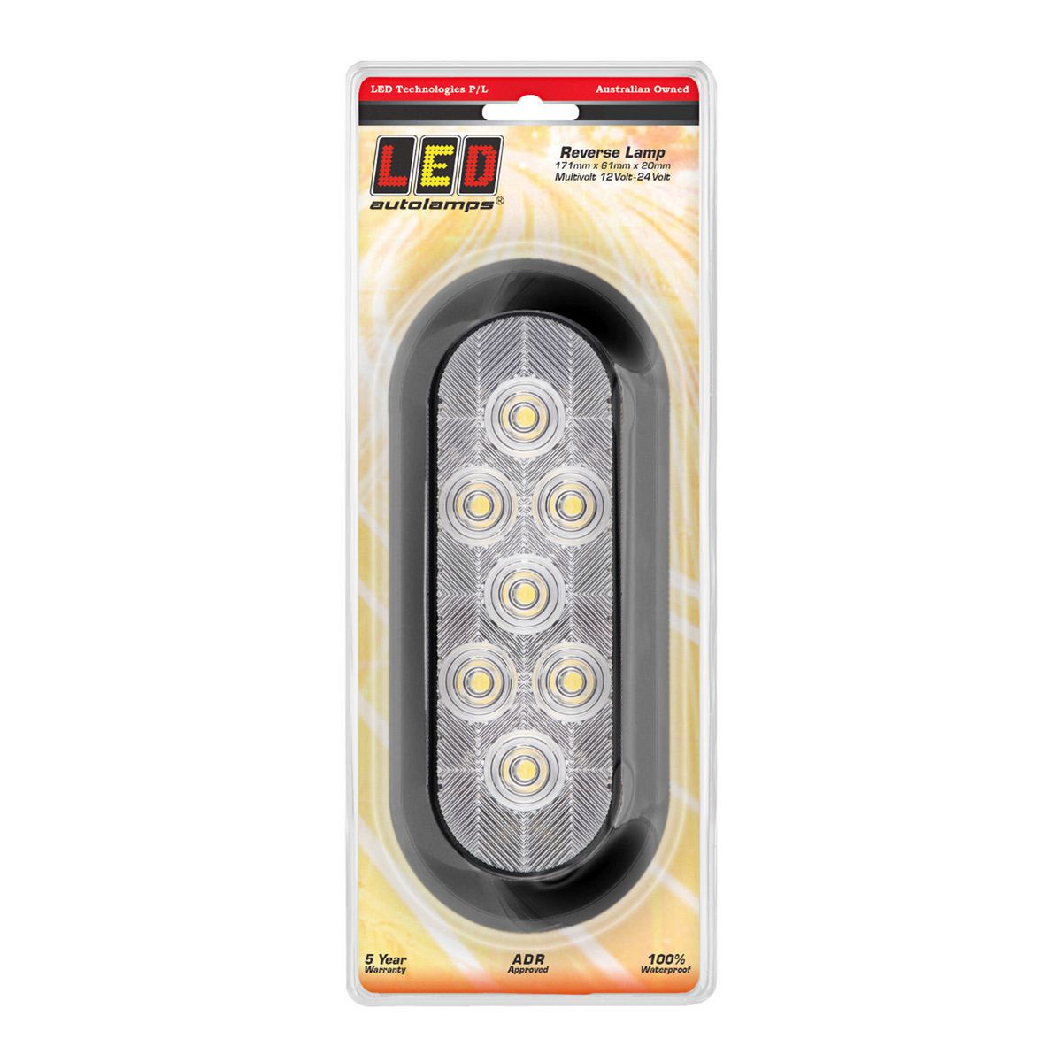 LED Autolamps Reverse Lamp With Rubber Grommet And Plu 164WM