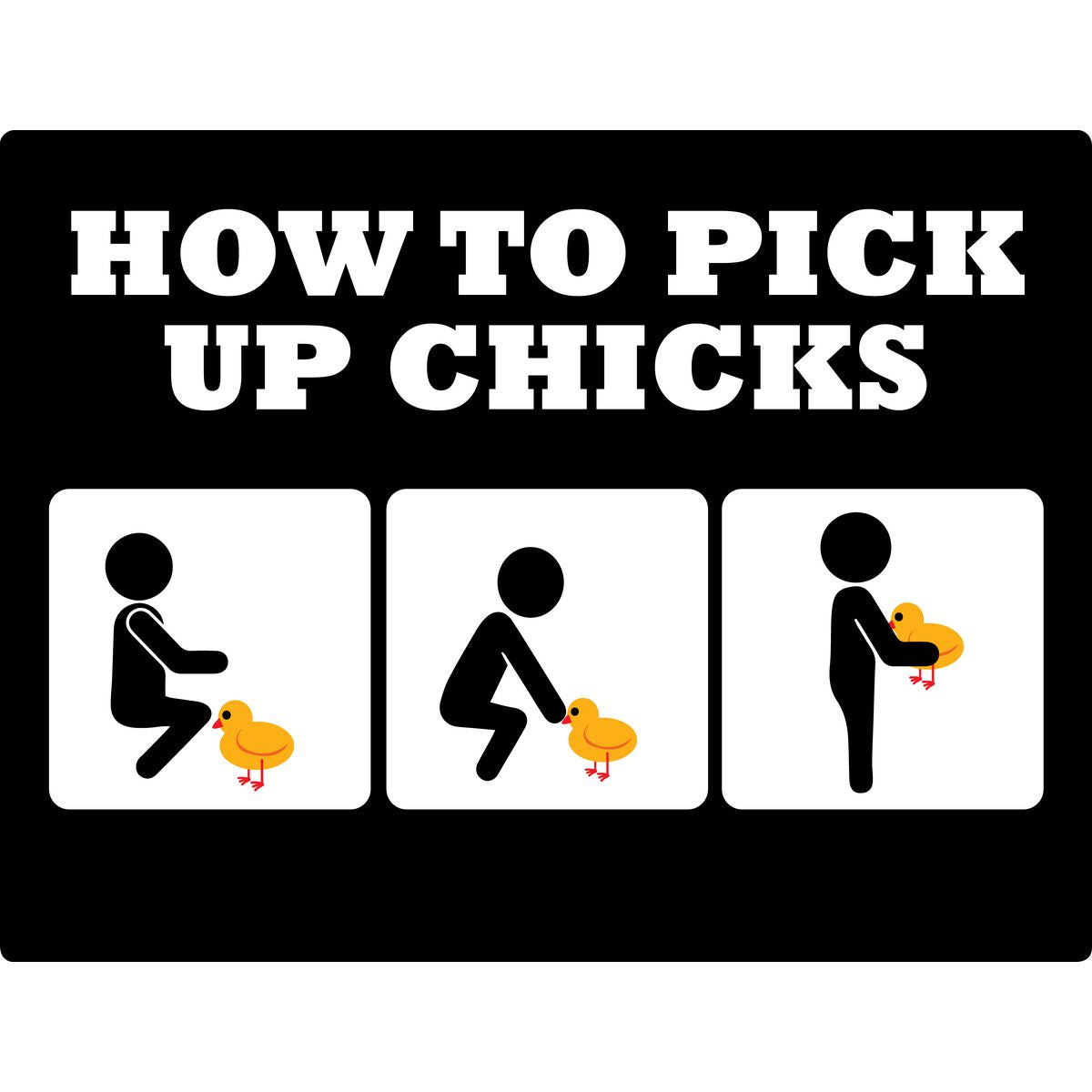 Gear Up Metal Sign - How To Pick Up Chicks RTSGS100-8