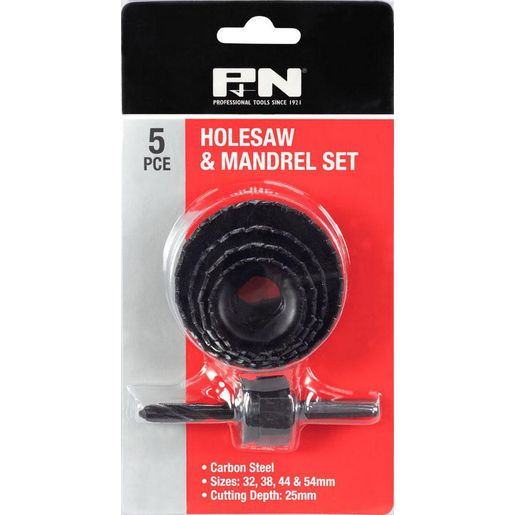 P&N Holesaw & Mandrel Set 5 Piece 166044666