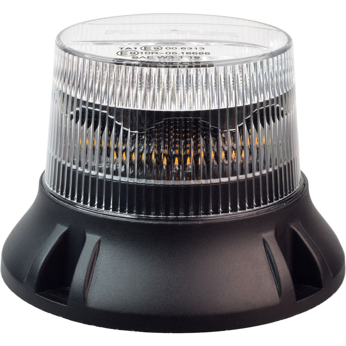 Narva LED Geomax 12/80V Class 1 Strobe Amber/Clear 85250AC