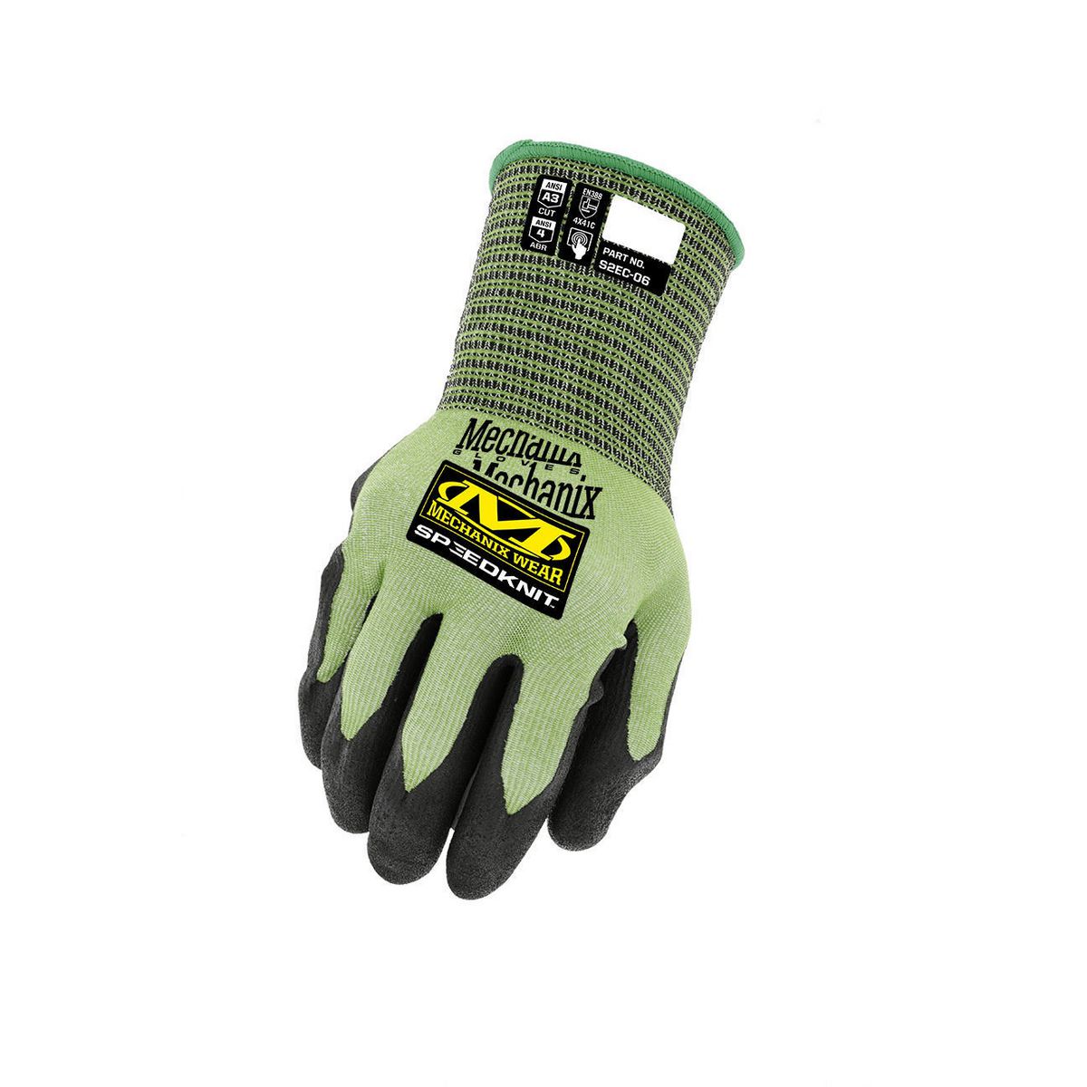 Mechanix Wear SpeedKnit C3 Cut-Resistant Gloves Green X-Small