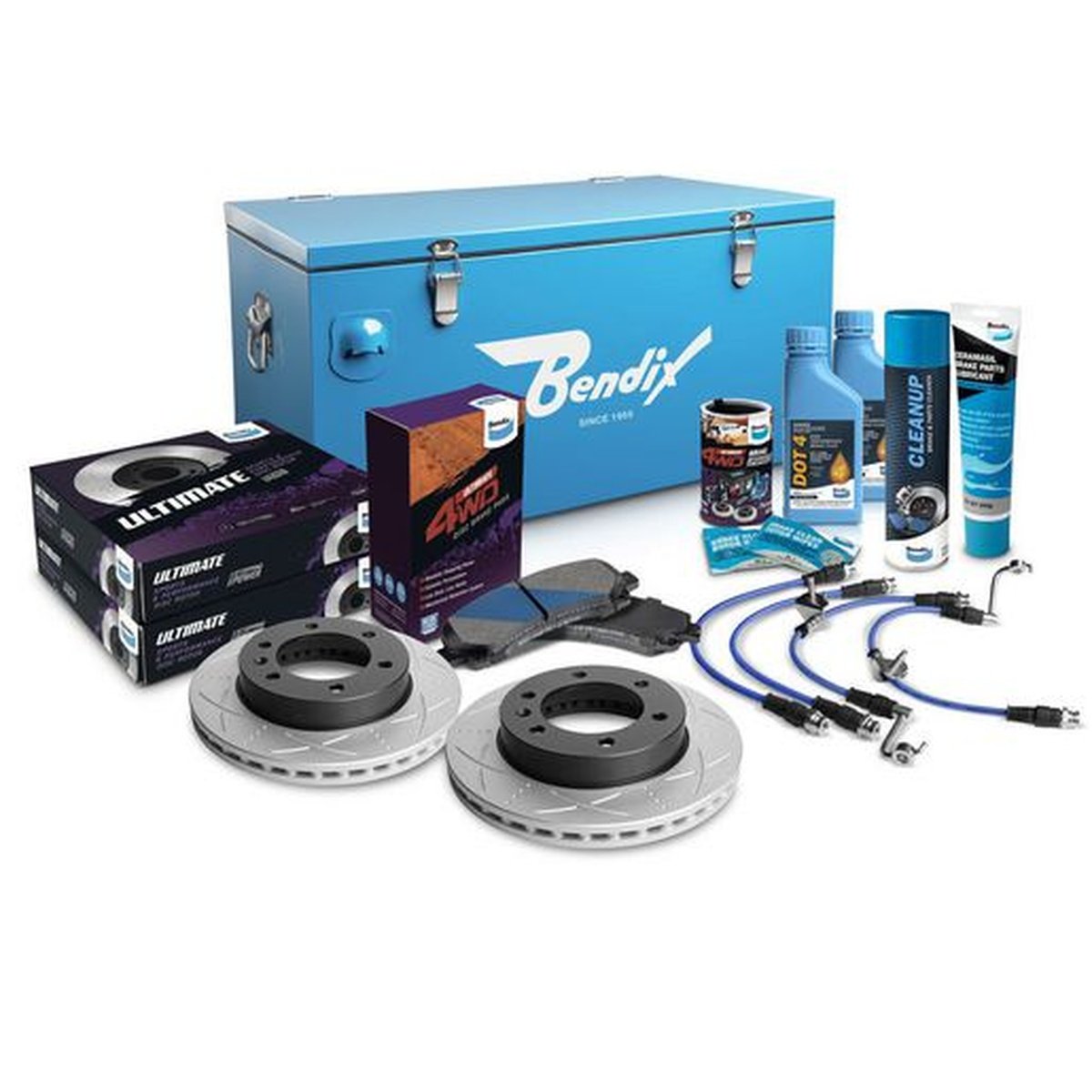 Bendix Ultimate 4x4 Brake Upgrade Kit Front U4WD-BUK31