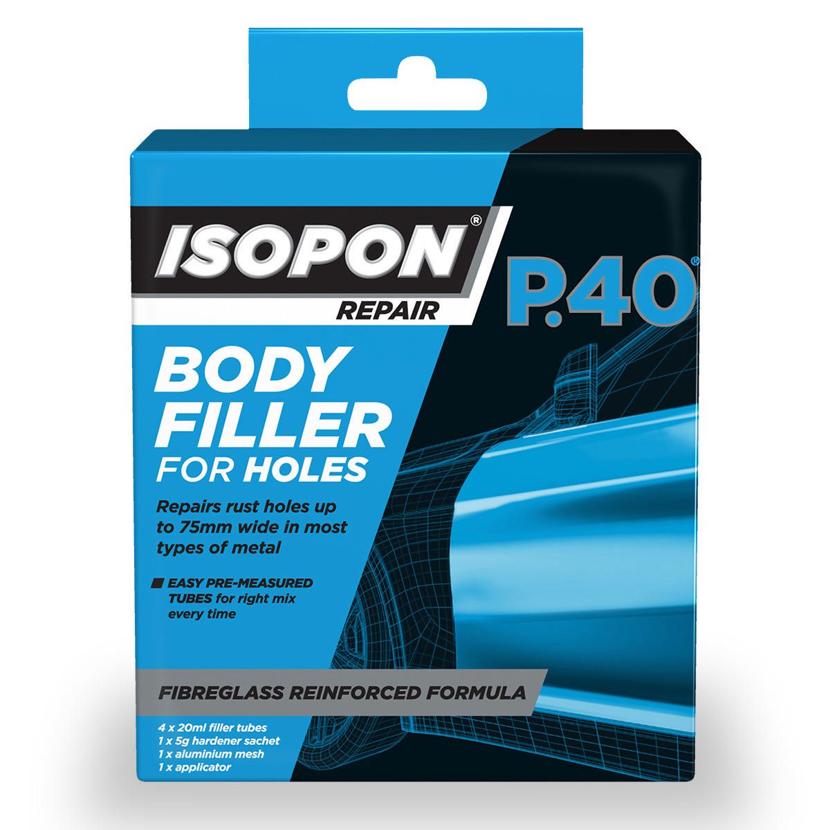 ISOPON Body Filler P40 Mini Repair Kit 167g P40/PBX
