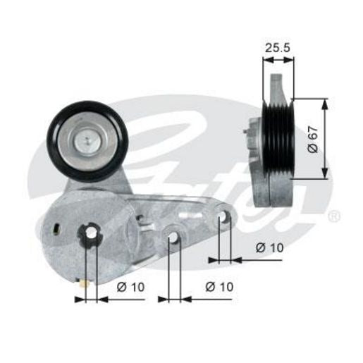 Gates Automatic Belt Tensioner 39266