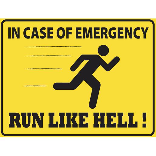 Gear Up Metal Sign - In Case Of Emergency RTSGS100-16