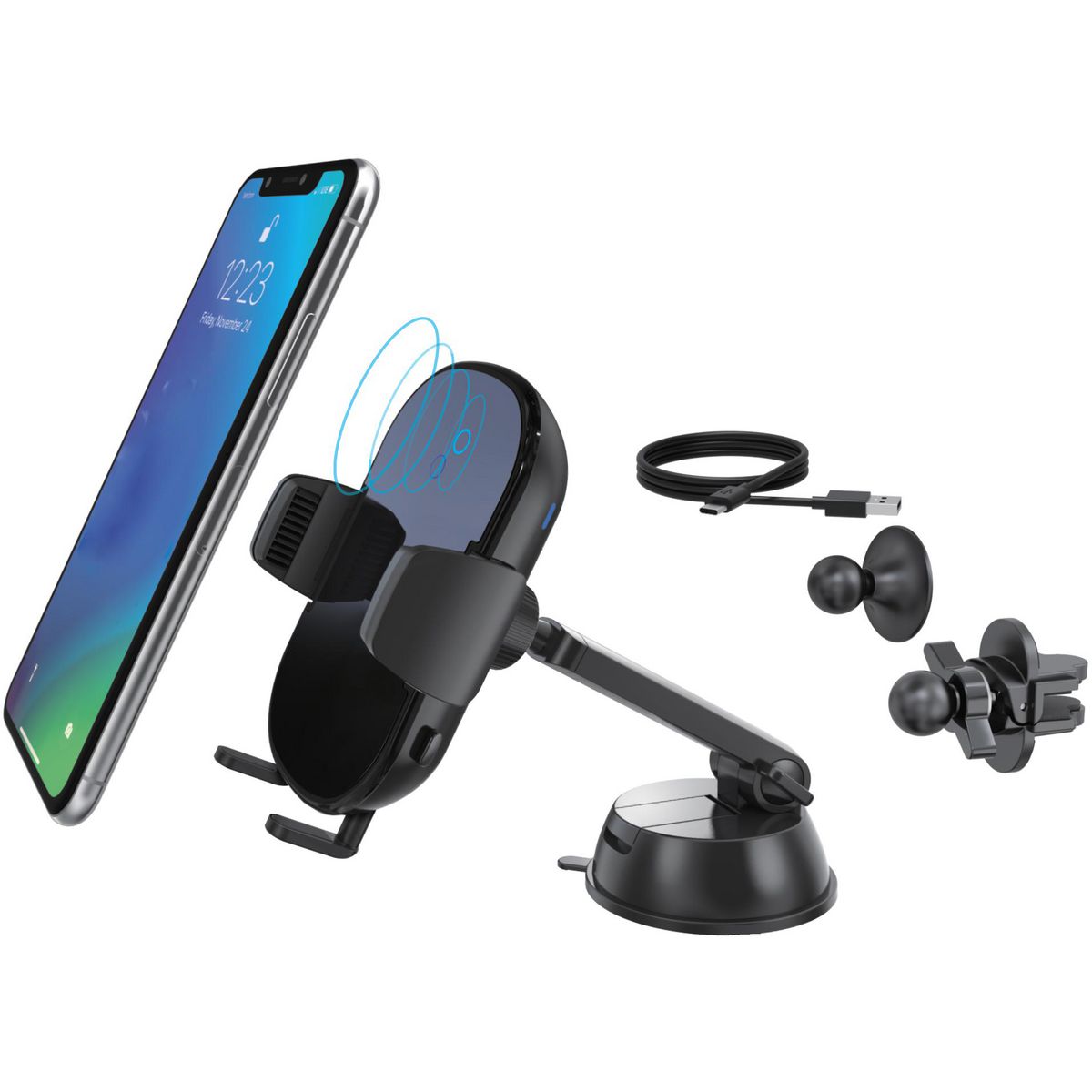 Aerpro Smartphone Holder Qi-Certified Wireless Charger 10W AP20AQI