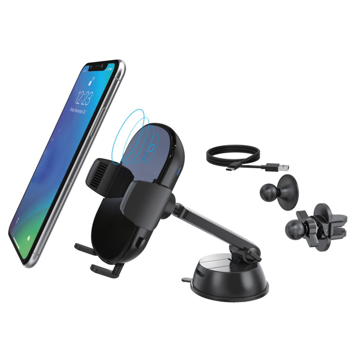 Aerpro Smartphone Holder Qi-Certified Wireless Charger 10W AP20AQI