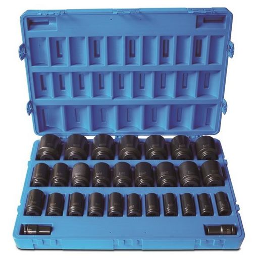 Action Impact Socket Set Deep 3/4" Drive 29 Piece SAE 600422902
