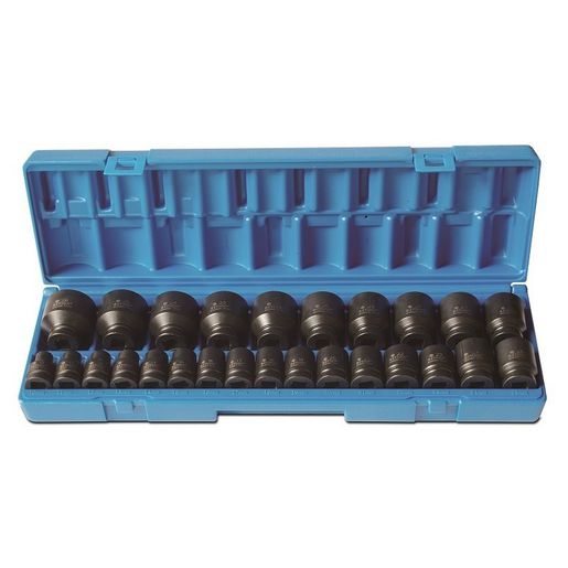 Action Impact Socket Set 12-Point 1/2" Drive 26 Piece Metric 638252601