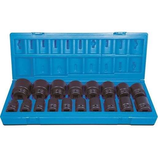 Action Impact Socket Set 3/4" Drive 18 Piece SAE 600401801