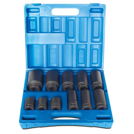 Action Impact Socket Set Deep 6-Point 3/4" Drive 11 Piece Metric 605421101
