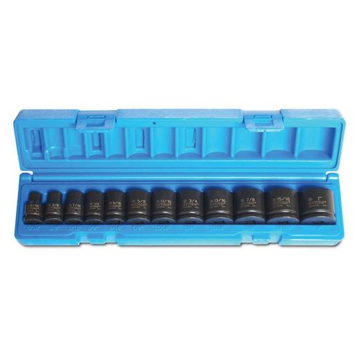 Action Impact Socket Set 3/8" Drive 12 Piece SAE 600101202
