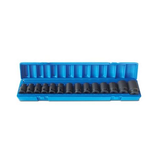 Action Impact Socket Set 6-Point 1/2" Drive 14 Piece Metric 607201401