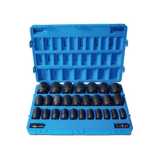 Action Impact Socket Set Deep 6-Point 3/4" Drive 29 Piece Metric 605422901