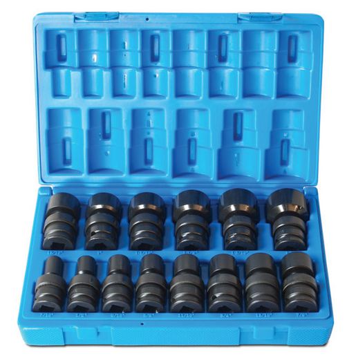 Action Universal Impact Socket Set 1/2" Drive 14 Piece SAE 622201401