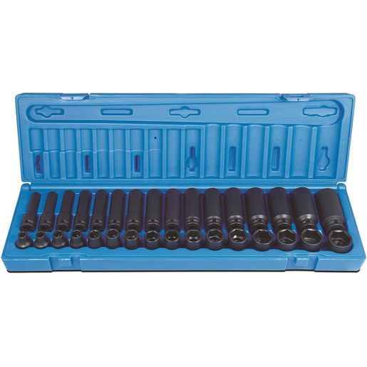 Action Impact Socket Set 6-Point 3/8" Drive 32 Piece Metric 611103201