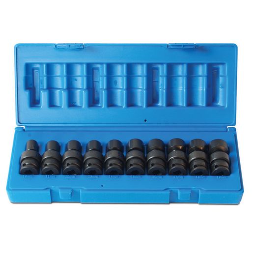 Action Universal Impact Socket Set 3/8" Drive 10 Piece Metric 623101001